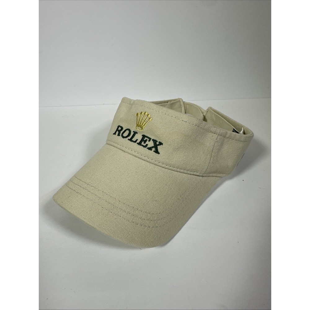 ROLEX Watch Visor Hat  Iconic Gold Crown Logo  - Golf Visor